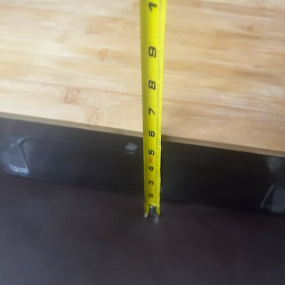 NWT Clear Acrylic Closet Storage Organization Box Container With Bamboo Lid . - Picture 10 of 12